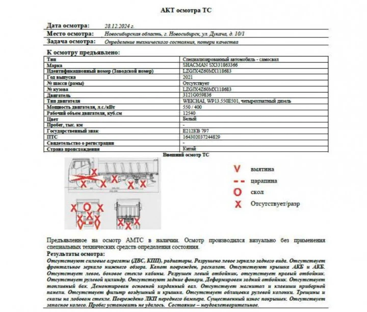 Специализированный, автомобиль-самосвал SHACMAN SX331863366, 2021, Идентификационный номер: LZGJX4Z60MX118683, принадлежащий Продавцу на праве собственности, что подтверждается Договором купли-продажи № ОВ/Ф-143326-01-01-С-01 от 30.09.2021 г.